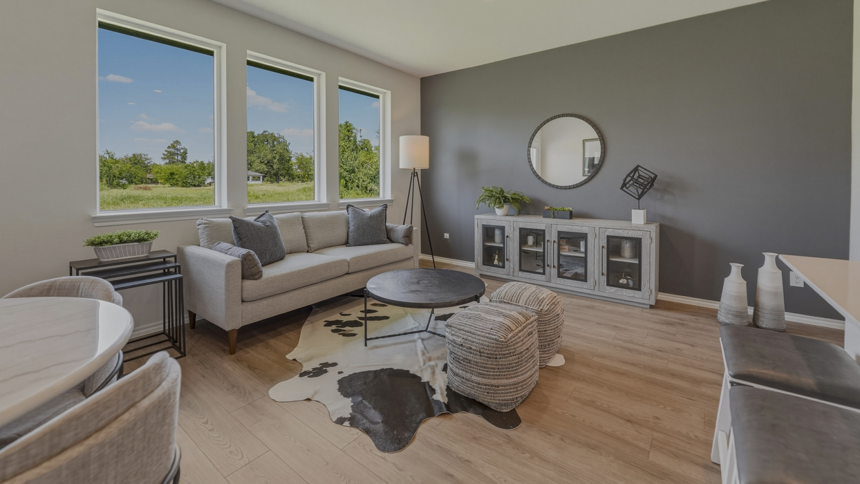 Alexandria Floorplan Elevation B Living Room Gallery Image - Stonewood in Sulphur Springs, TX