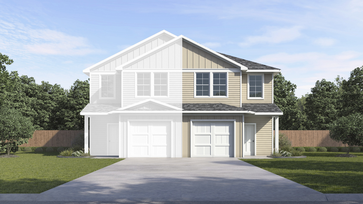 Alexandria Floorplan Elevation A -Duplex in Sulphur Springs,Tx