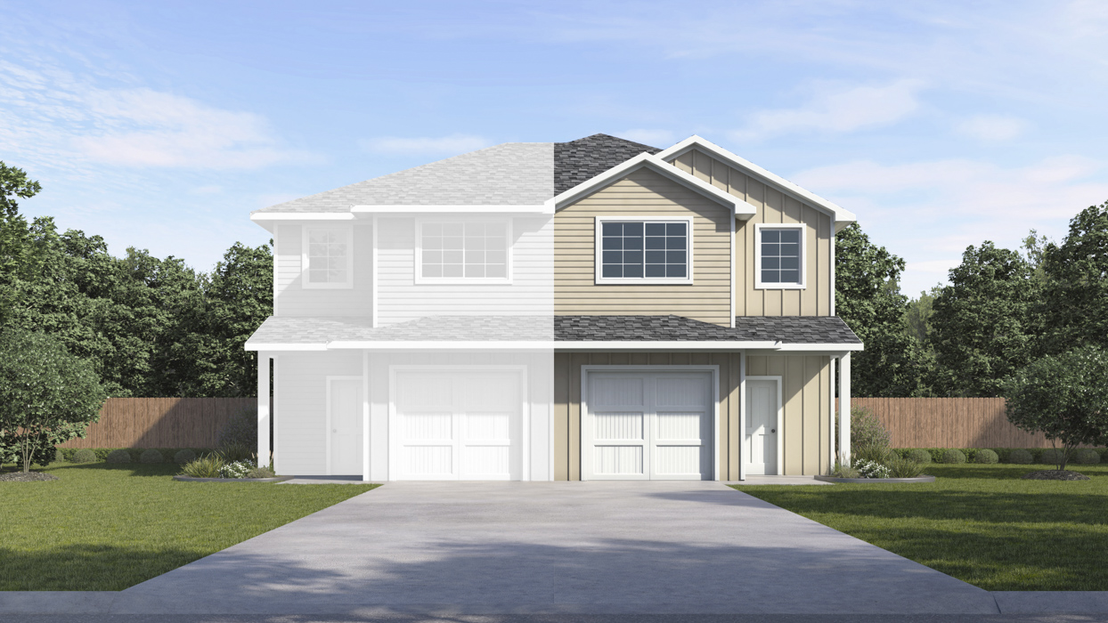 Alexandria Floorplan Elevation B -Duplex in Sulphur Springs,Tx