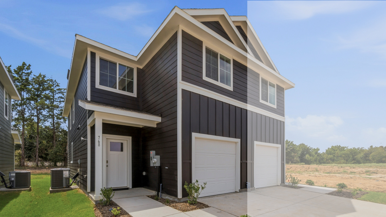 This home — photograph published by the builder