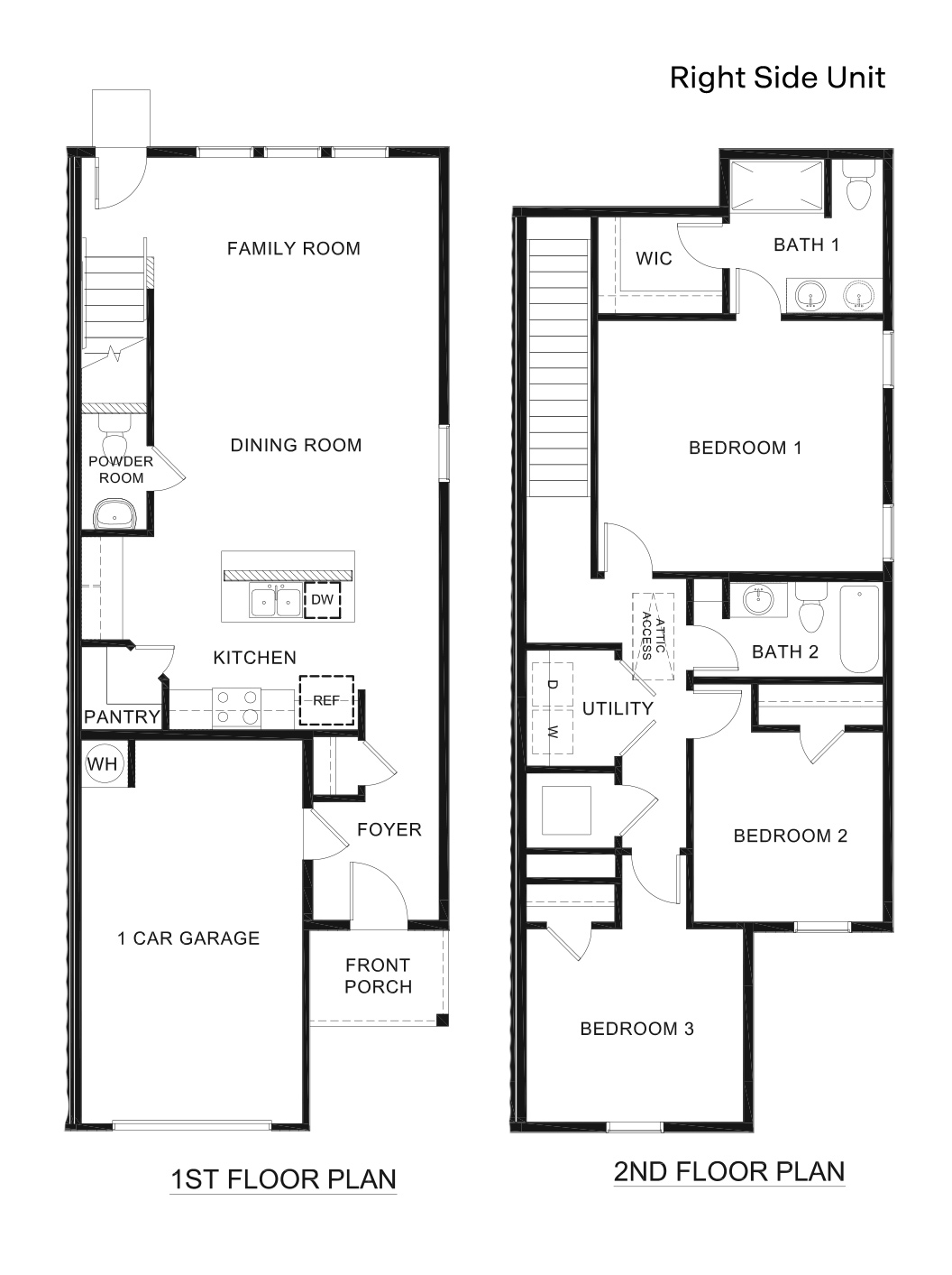 147 Chesapeake Right Side Unit Floorplan Rendering-Stonewood in Sulphur Springs, TX