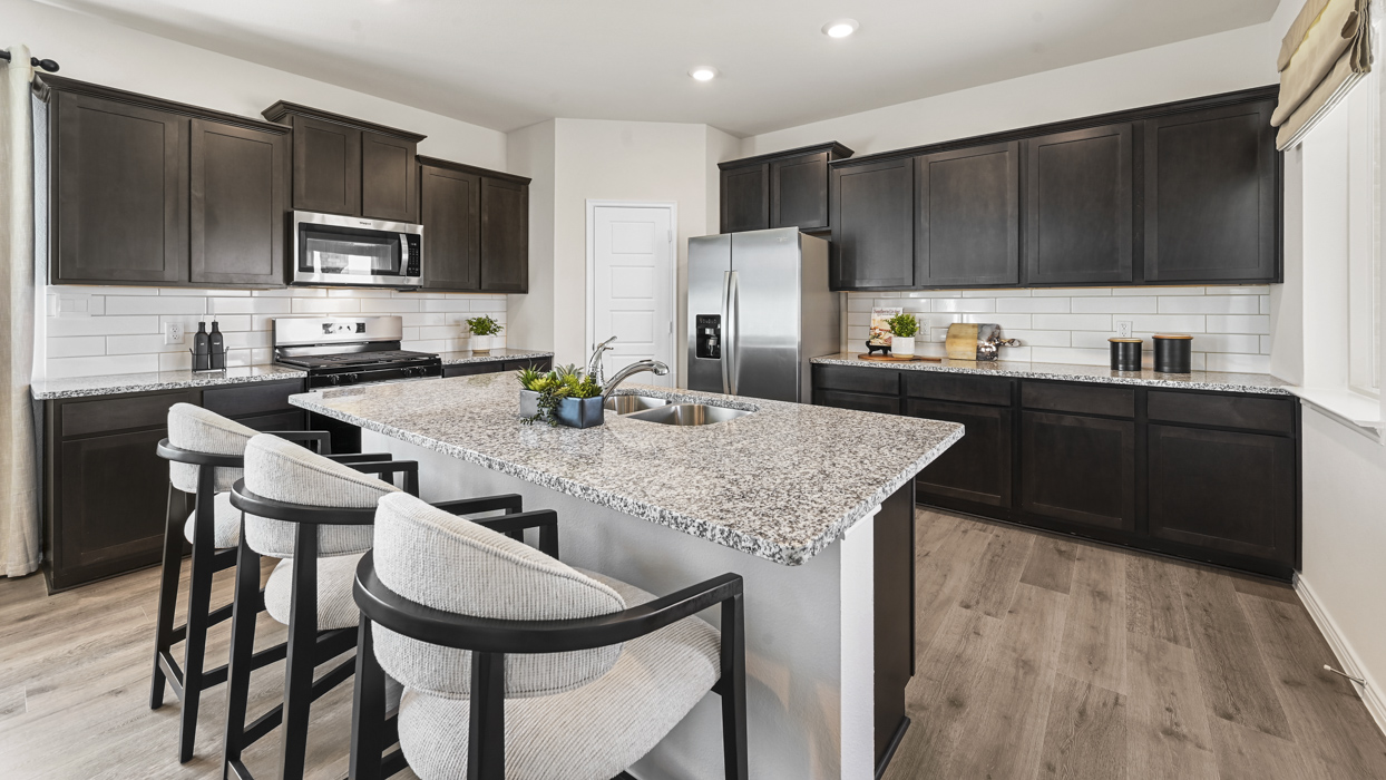 Lakehurst floorplan elevation B Kitchen Gallery Image-Bel Air Village in Sherman, Tx