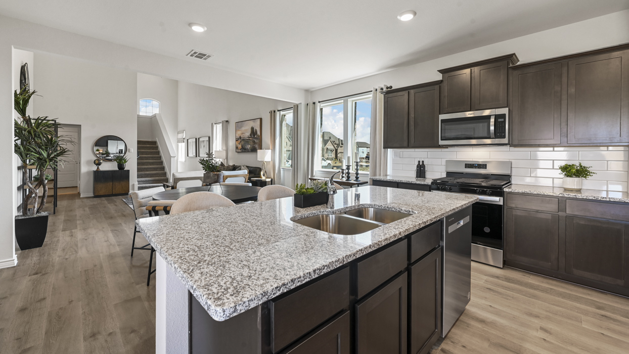 Lakehurst floorplan elevation B Kitchen Gallery Image-Bel Air Village in Sherman, Tx