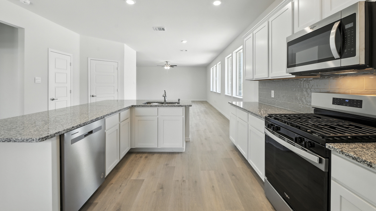 2445 Republic Floorplan Elevation B Kitchen Gallery Image - Bel Air Village in Sherman, TX