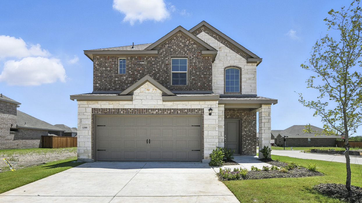 Republic Floorplan Elevation B Exterior Gallery Image - Bel Air Village in Sherman, TX