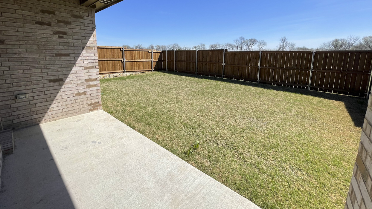 Republic Floorplan Backyard Gallery Image - Bel Air Village in Sherman, TX