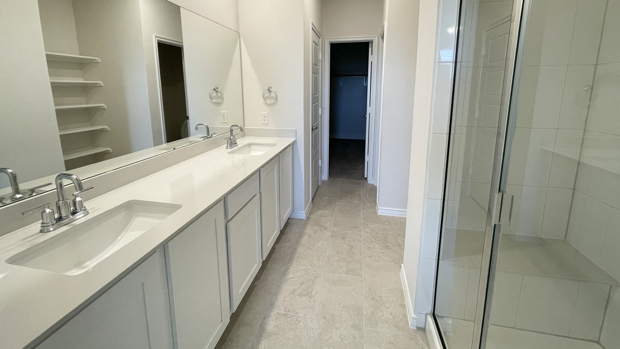 Republic Floorplan Elevation B Bathroom Gallery Image - Bel Air Village in Sherman, TX