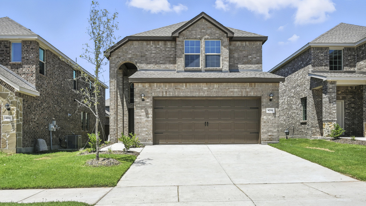 Aquamarine Floorplan Elevation A Exterior Gallery Image - Bel Air Village in Sherman, TX
