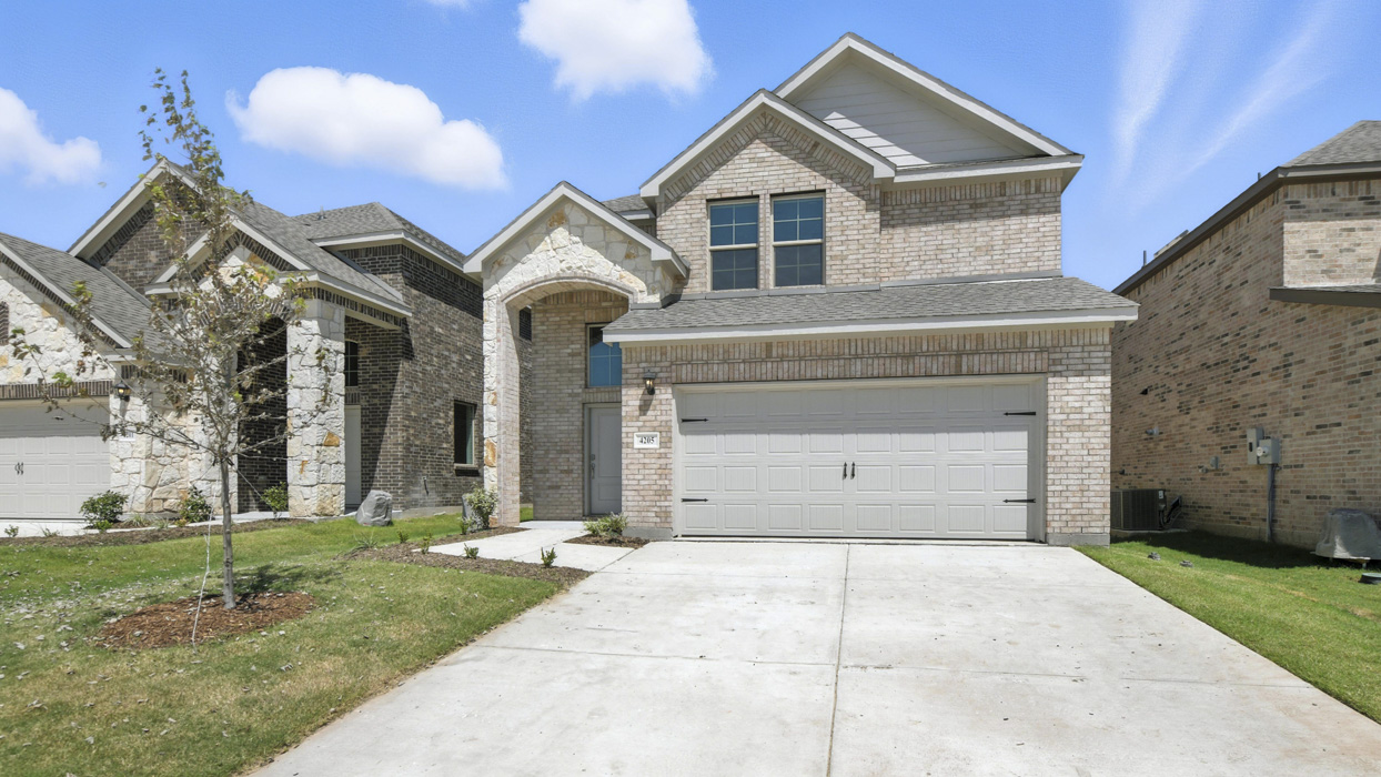 3217 Amethyst Floorplan Elevation B Exterior Gallery Image-Bel Air Village in Sherman, Tx