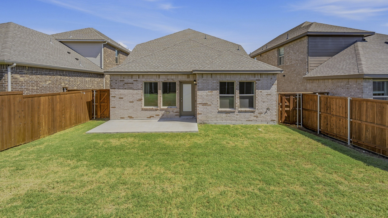 3217 Amethyst Floorplan Backyard Gallery Image - Bel Air Village in Sherman, TX