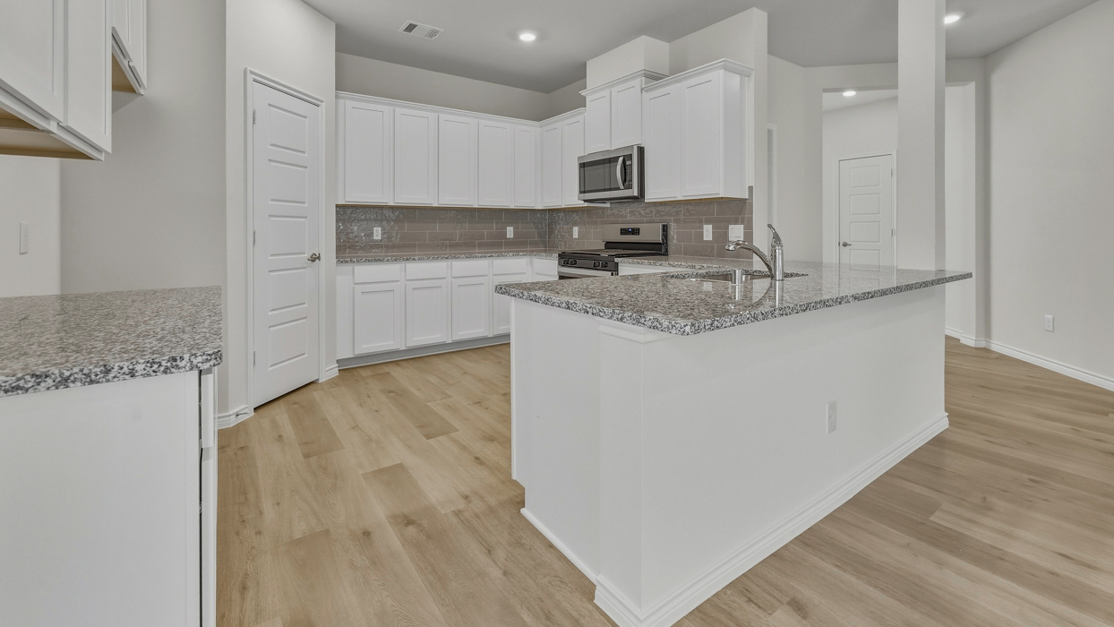 3217 Amethyst Floorplan Elevation B Kitchen Gallery Image - Bel Air Village in Sherman, TX