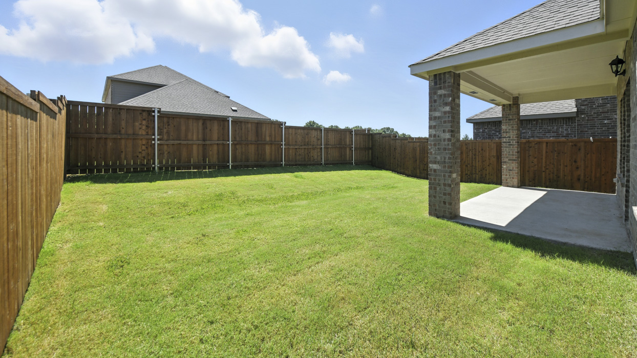3220 Tanzanite Floorplan Elevation B Backyard Gallery Image - Bel Air Village in Sherman, TX