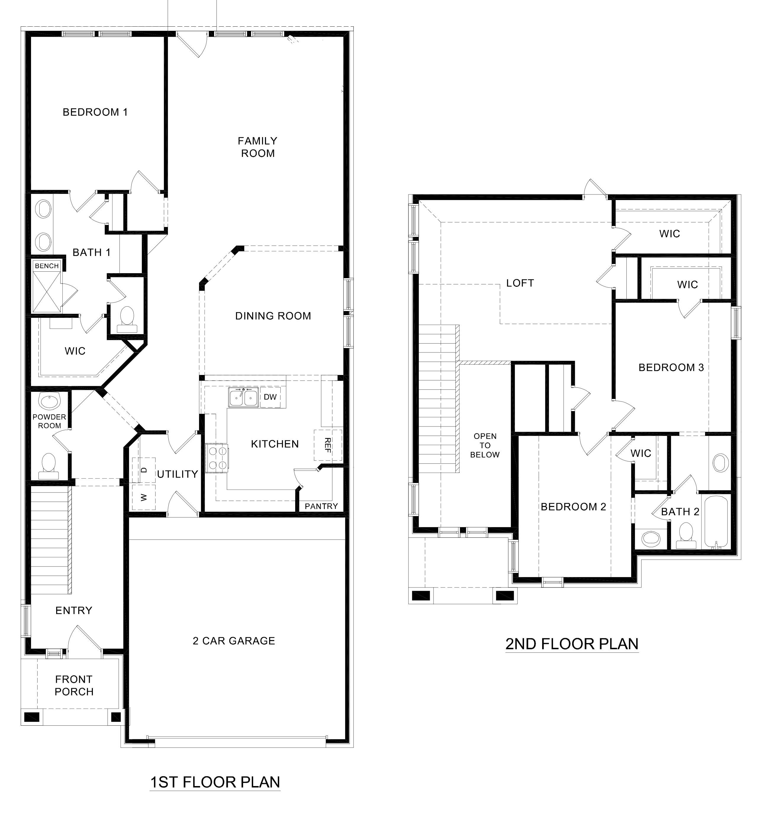 Tanzanite Floorplan Rendering - Bel Air Village in Sherman, TX
