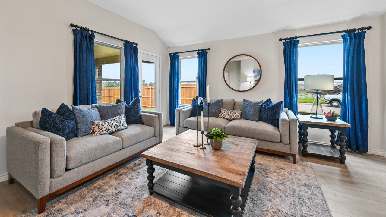 H133 Violet Floorplan Elevation B Living Gallery Image-Bel Air village in Sherman, TX