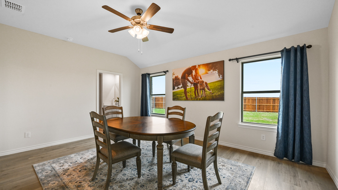 H133 Violet Floorplan Elevation B Bedroom Gallery Image-Bel Air village in Sherman, TX