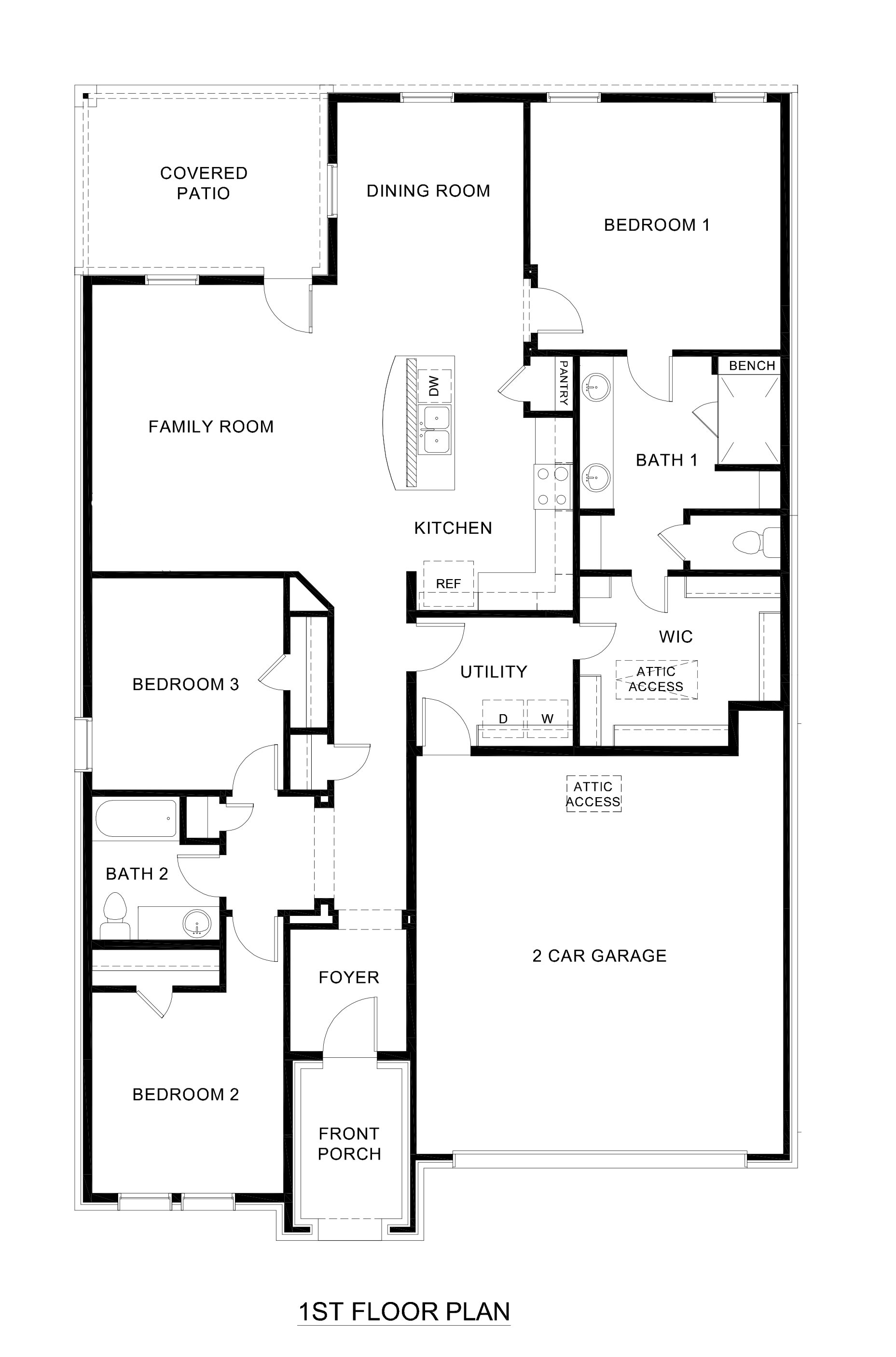 H153 Rivington Floorplan-Bel Air Village in Sherman, TX