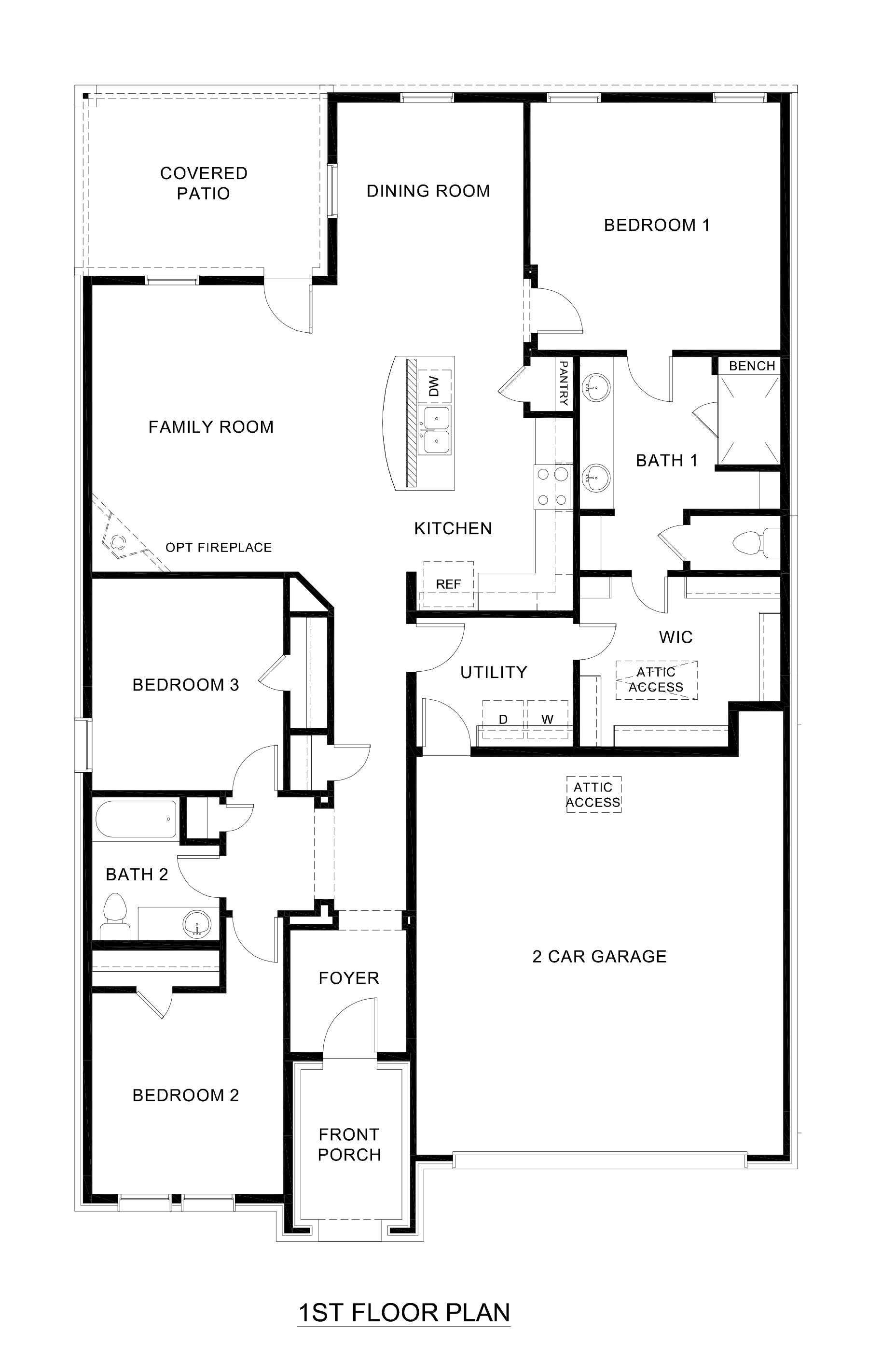 H153 Rivington Floorplan-Bel Air Village in Sherman, TX