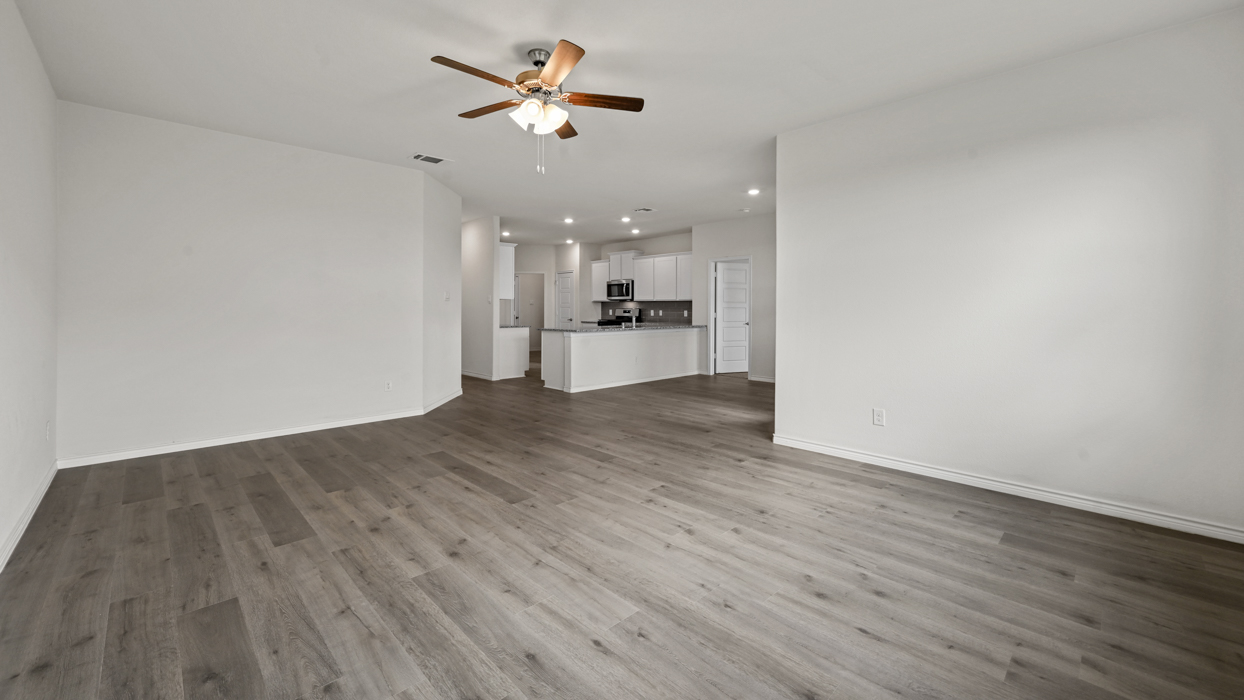 H204 Medbourne Floorplan Elevation B Living Gallery Image-Bel Air Village in Sherman, TX