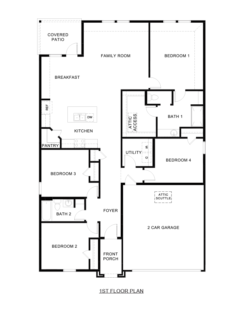 Texas Cali floorplan Bel Air Village in Sherman, Tx