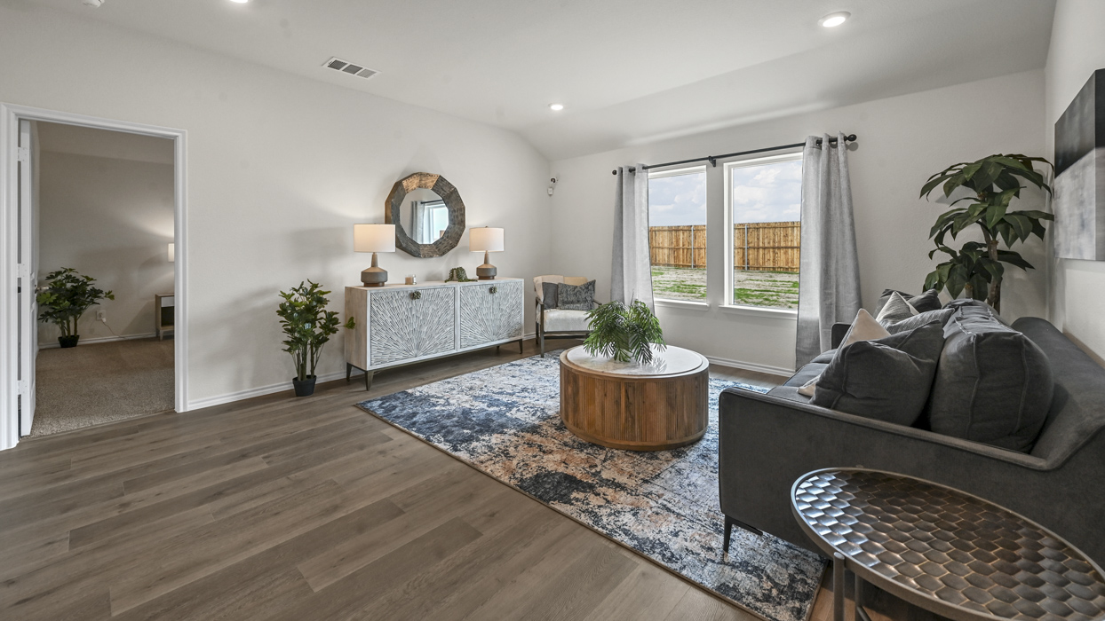 Texas Cali Floorplan Living Gallery Image -Bel Air Village in Sherman, Tx