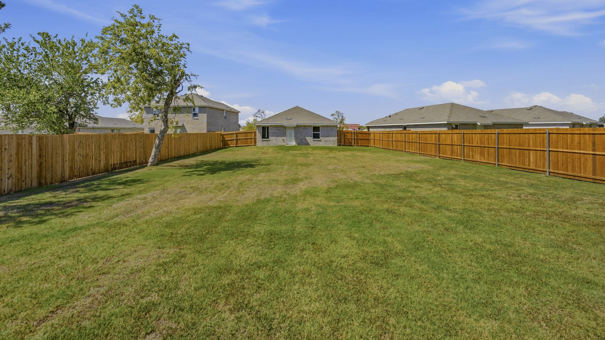 Caprock Floorplan backyard- Asher Oaks in Bonham, TX