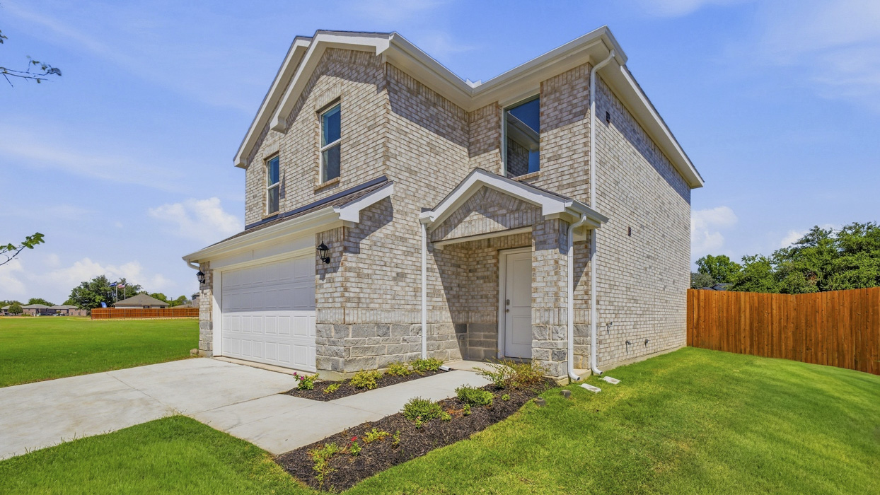 Davis Floorplan Elevation F Exterior Rendering - Asher Oaks in Bonham, TX