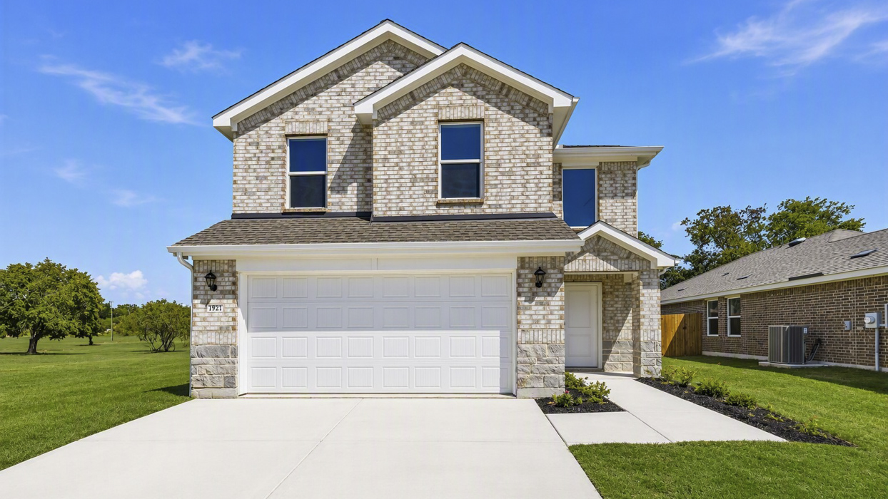 Davis Floorplan Elevation F Exterior Rendering - Asher Oaks in Bonham, TX