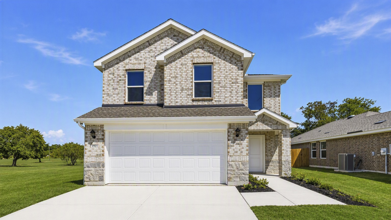 Davis Floorplan Elevation E Rendering-Asher Oaks in Bonham, TX
