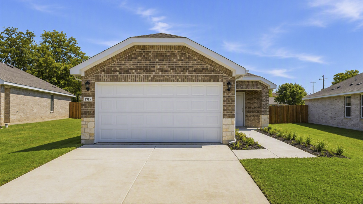 Estero Floorplan Elevation F Exterior Rendering - Asher Oaks in Bonham, TX