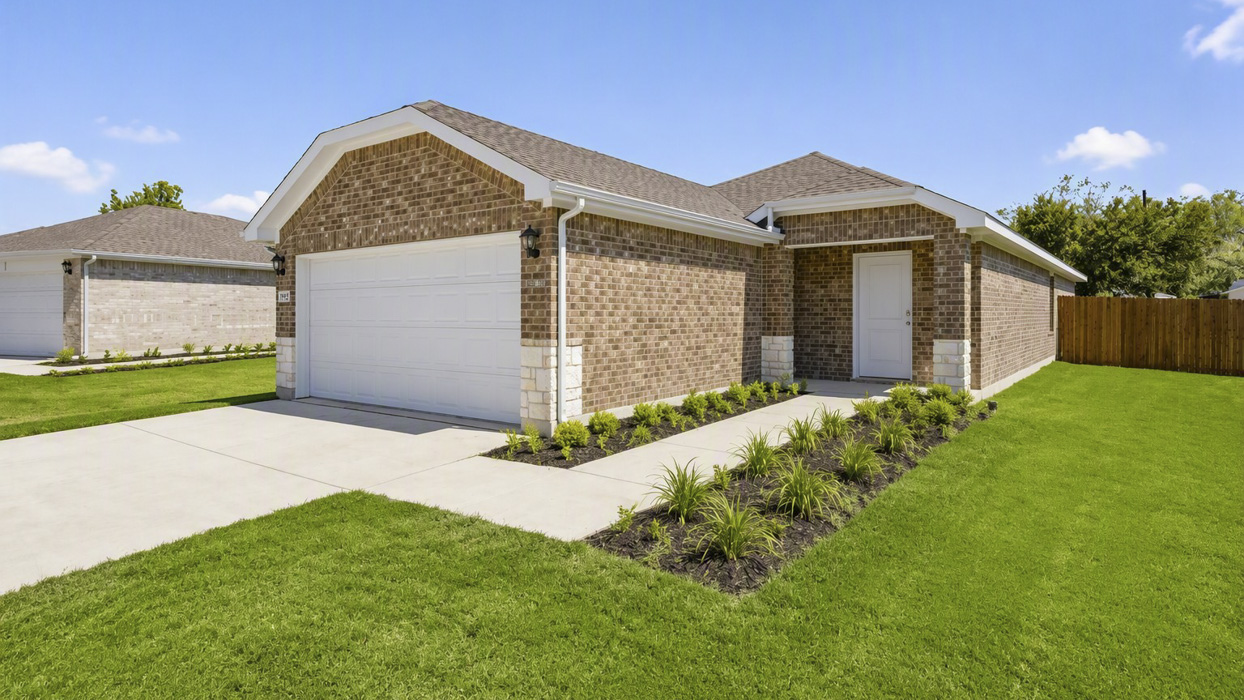 Estero Floorplan Elevation F Exterior Rendering - Asher Oaks in Bonham, TX