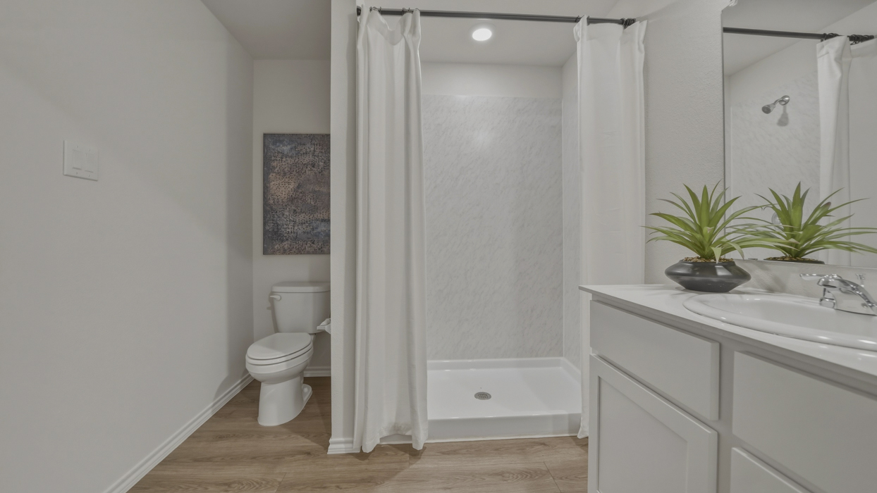 Estero Floorplan Elevation F Bathroo Gallery Image - Asher Oaks in Bonham, TX