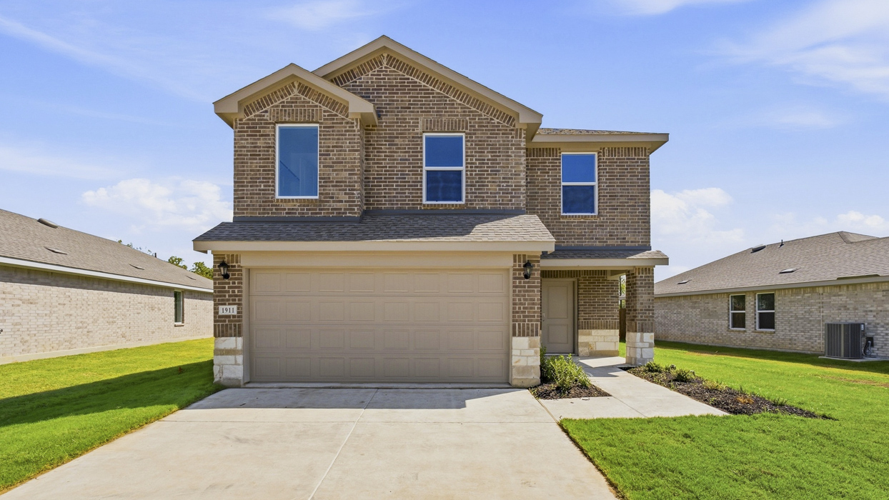 Franklin Floorplan Elevation F Exterior Rendering - Asher Oaks in Bonham, TX