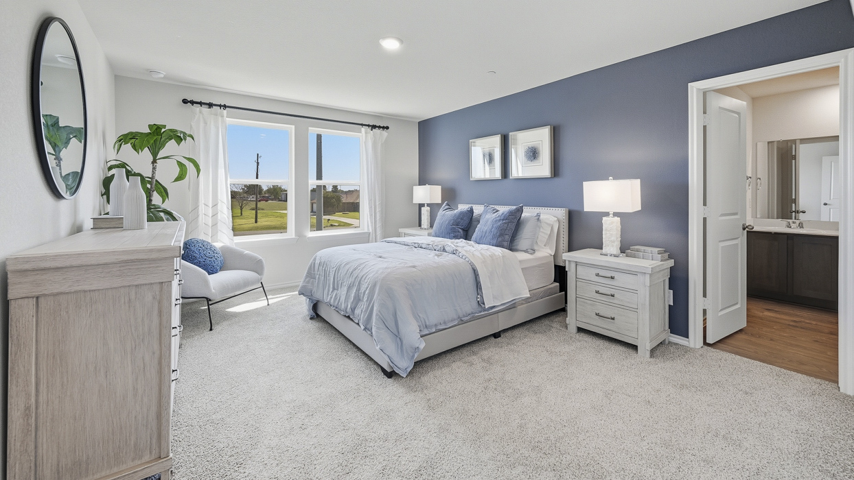 Benson Floorplan Elevation B Bedroom Gallery Image - Hanolley Hills in Sherman, TX