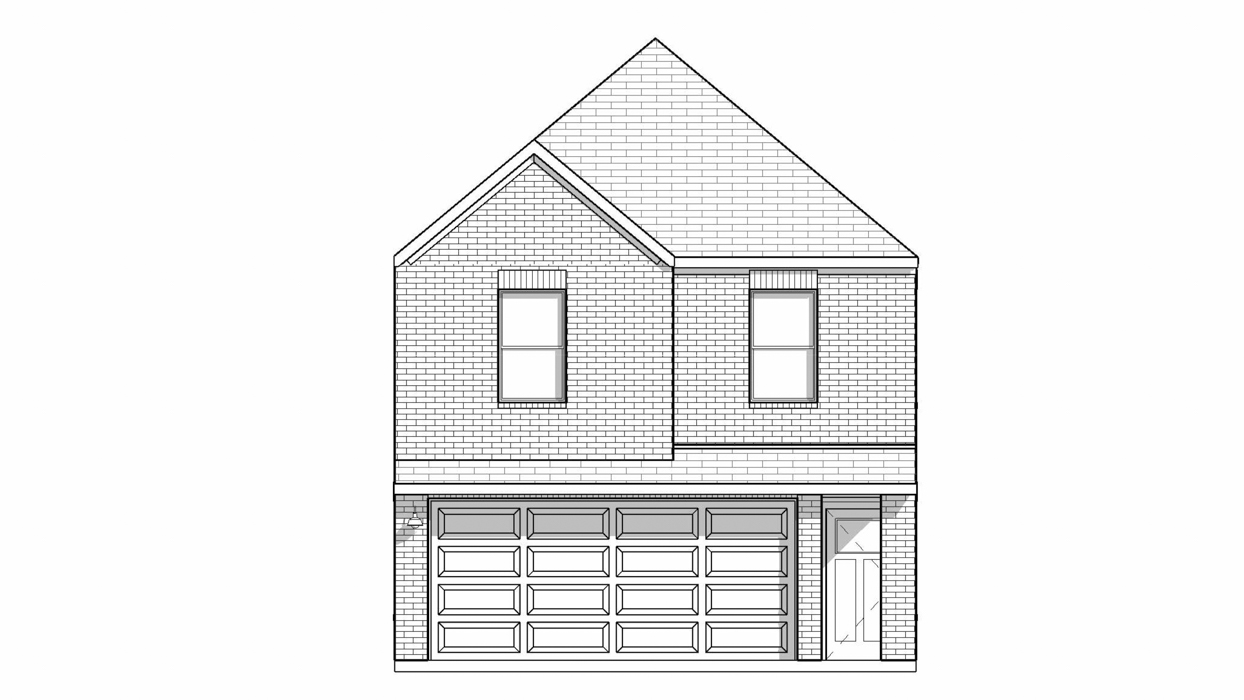 Benson Floorplan Elevation B Exterior Rendering - Hanolley Hills in Sherman, TX