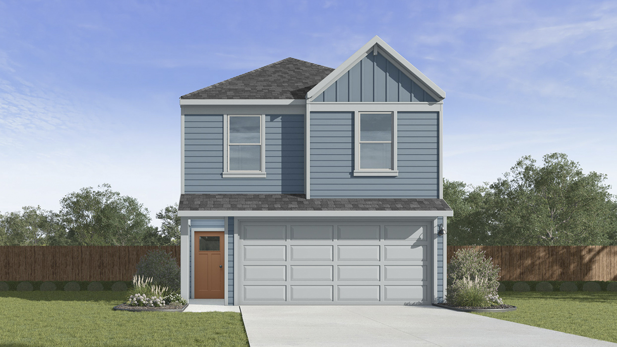 Benson Floorplan Elevation B Exterior Rendering - Hanolley Hills in Sherman, TX