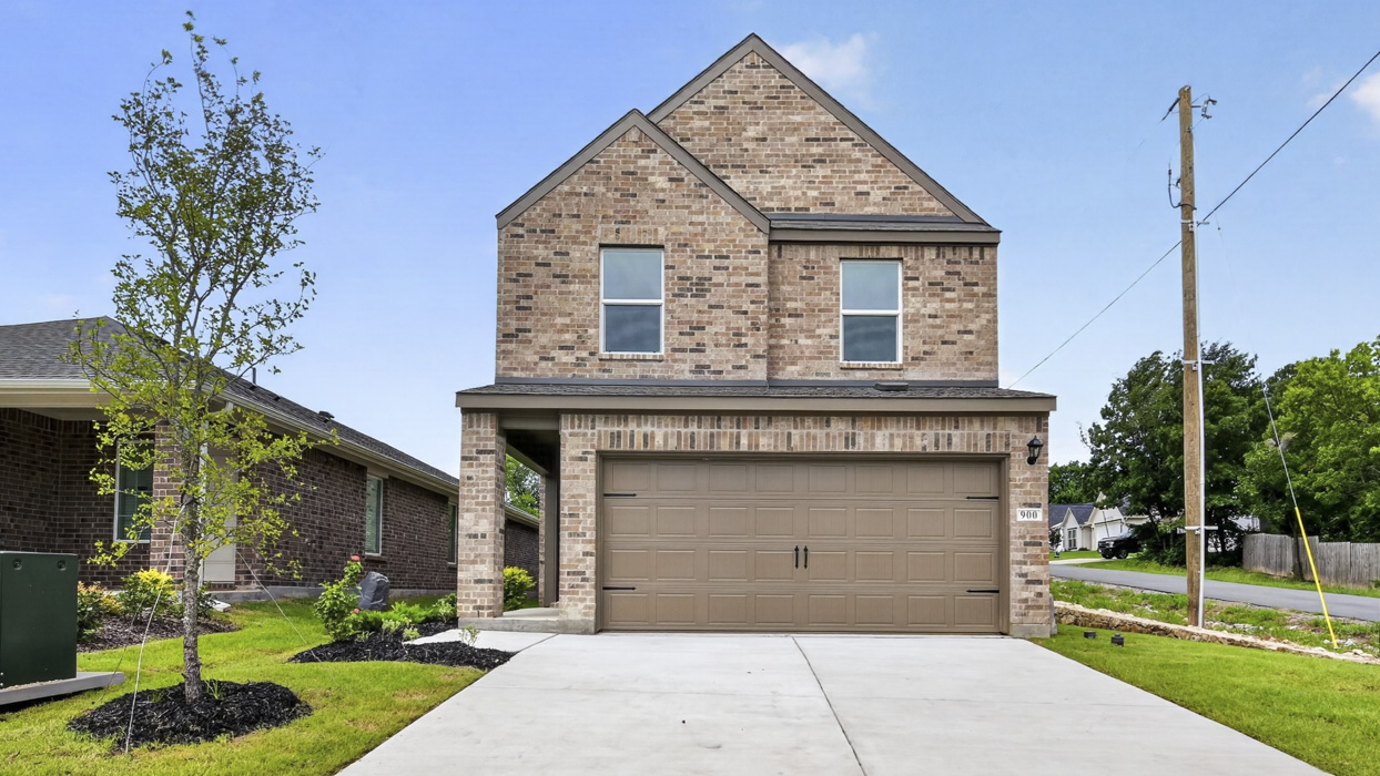 Justice Floorplan Elevation B Exterior Rendering - Hanolley Hills in Sherman, TX