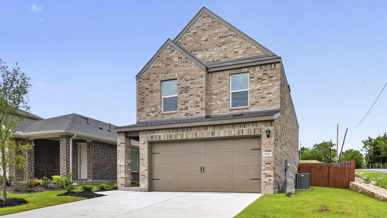 Justice Floorplan Elevation B Exterior Rendering - Hanolley Hills in Sherman, TX