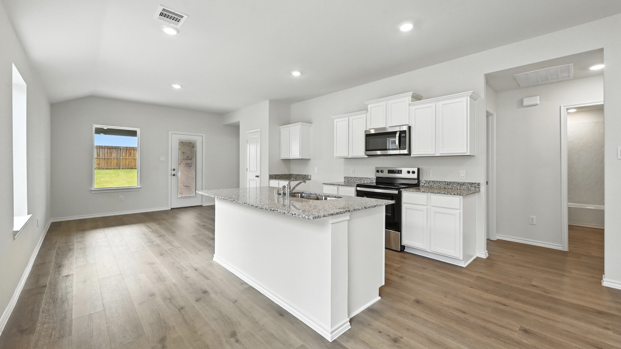 Brooke Floorplan Elevation B Kitchen Gallery Image - Hanolley Hills in Sherman, TX