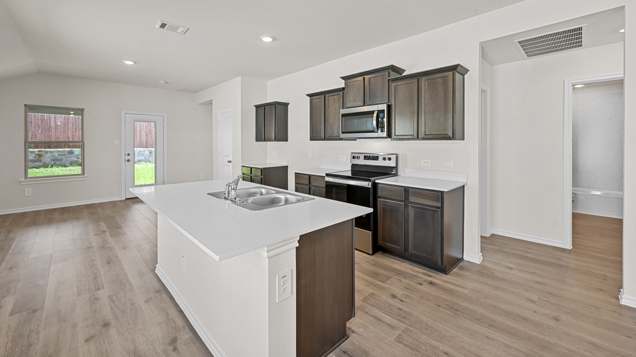 X30B Brooke Floorplan Elevation A Kitchen Gallery Image - Hanolley Hills in Sherman, TX