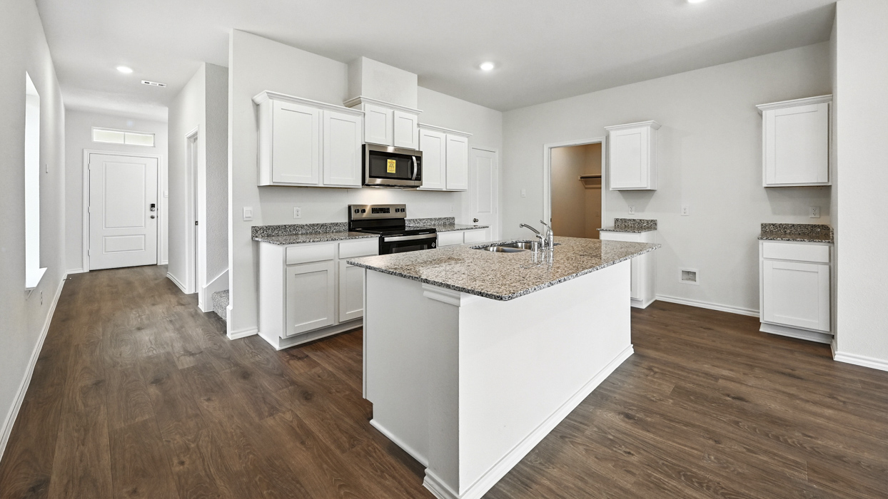 Florence Floorplan Elevation B Kitchen Gallery Image - Hanolley Hills in Sherman, TX