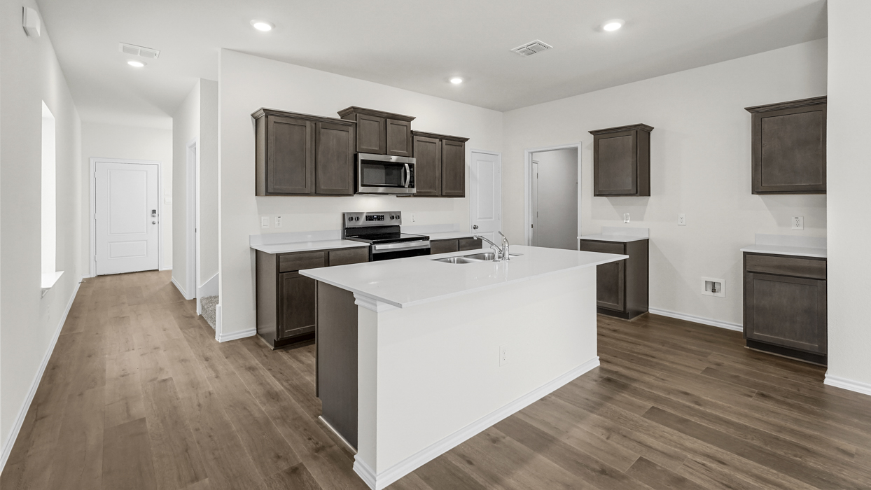 Hanna Floorplan Elevation B Kitchen Gallery Image - Hanolley Hills in Sherman, TX