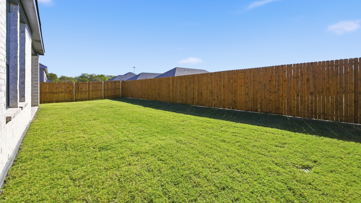 1829 Brookview Floorplan Elevation Y Backyard Gallery Image - Morning Ridge in Princeton, TX
