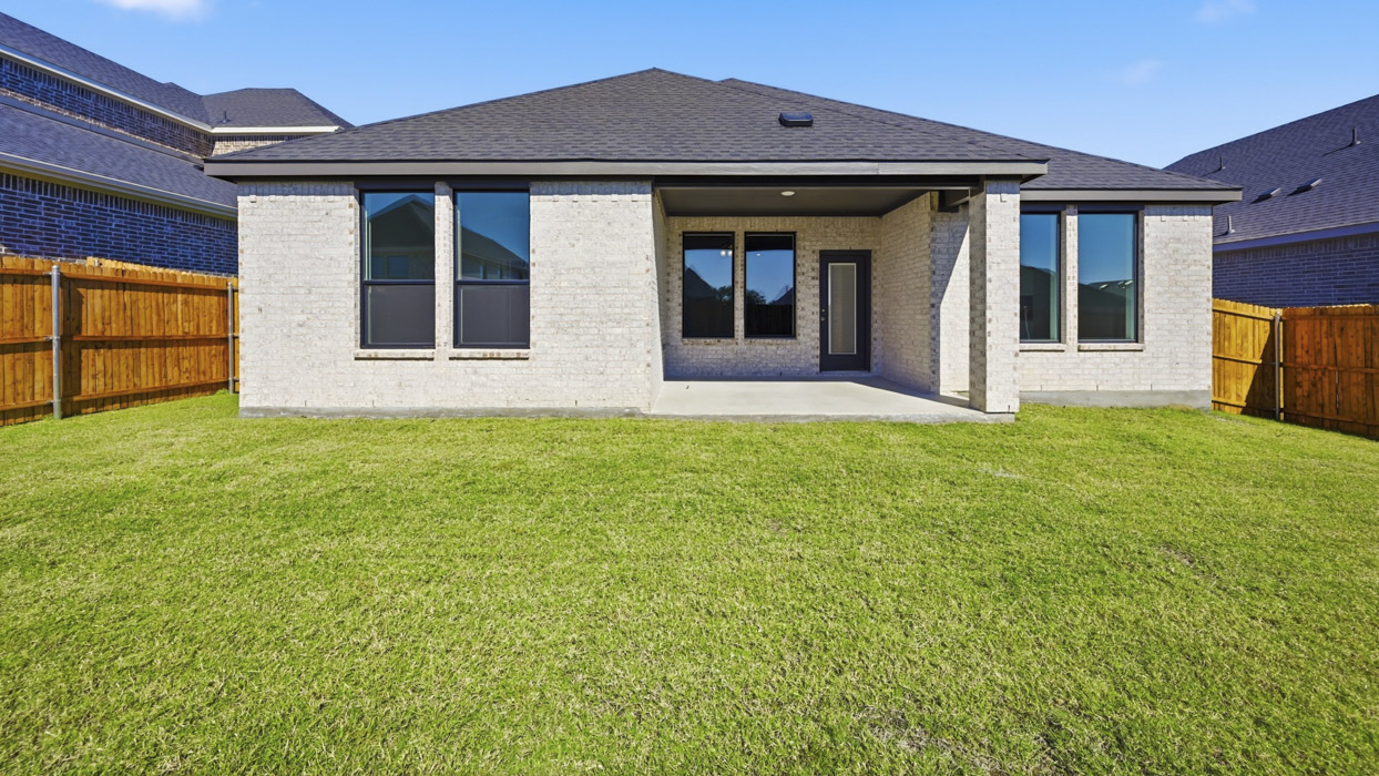 1829 Brookview Floorplan Elevation Y Backyard Gallery Image - Morning Ridge in Princeton, TX