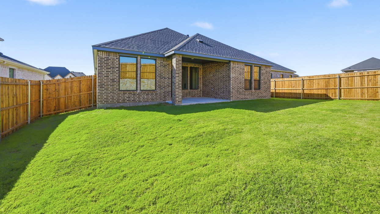 Brookview Floorplan Backyard Gallery Image - Morning Ridge in Princeton, TX