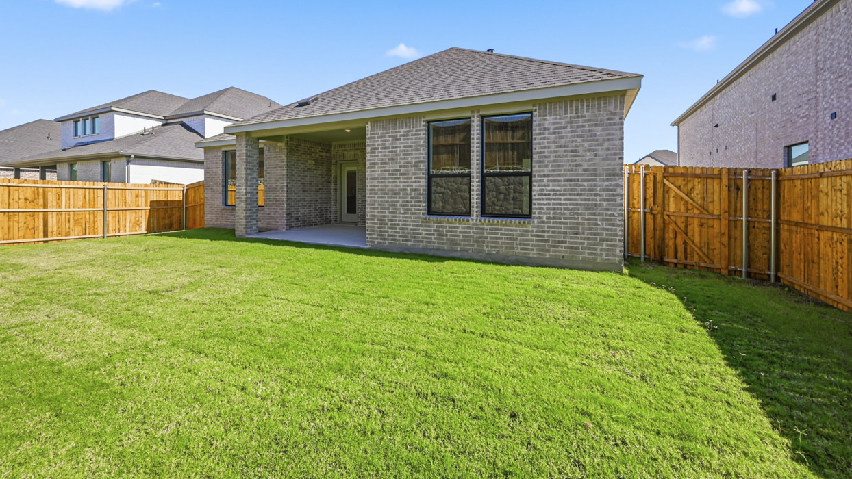 Brookview Floorplan Backyard Gallery Image - Morning Ridge in Princeton, TX