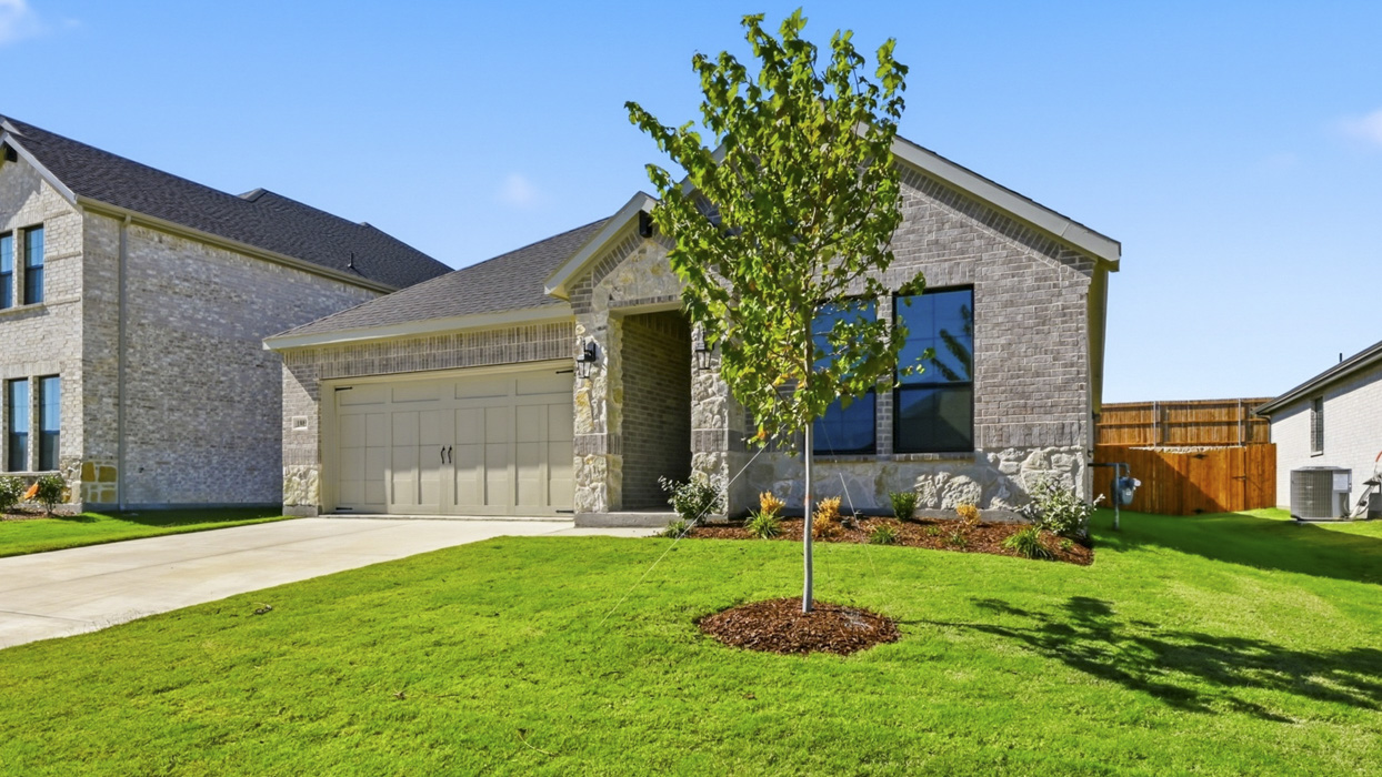 Brookview Floorplan Elevation w Exterior Gallery Image - Morning Ridge in Princeton, TX