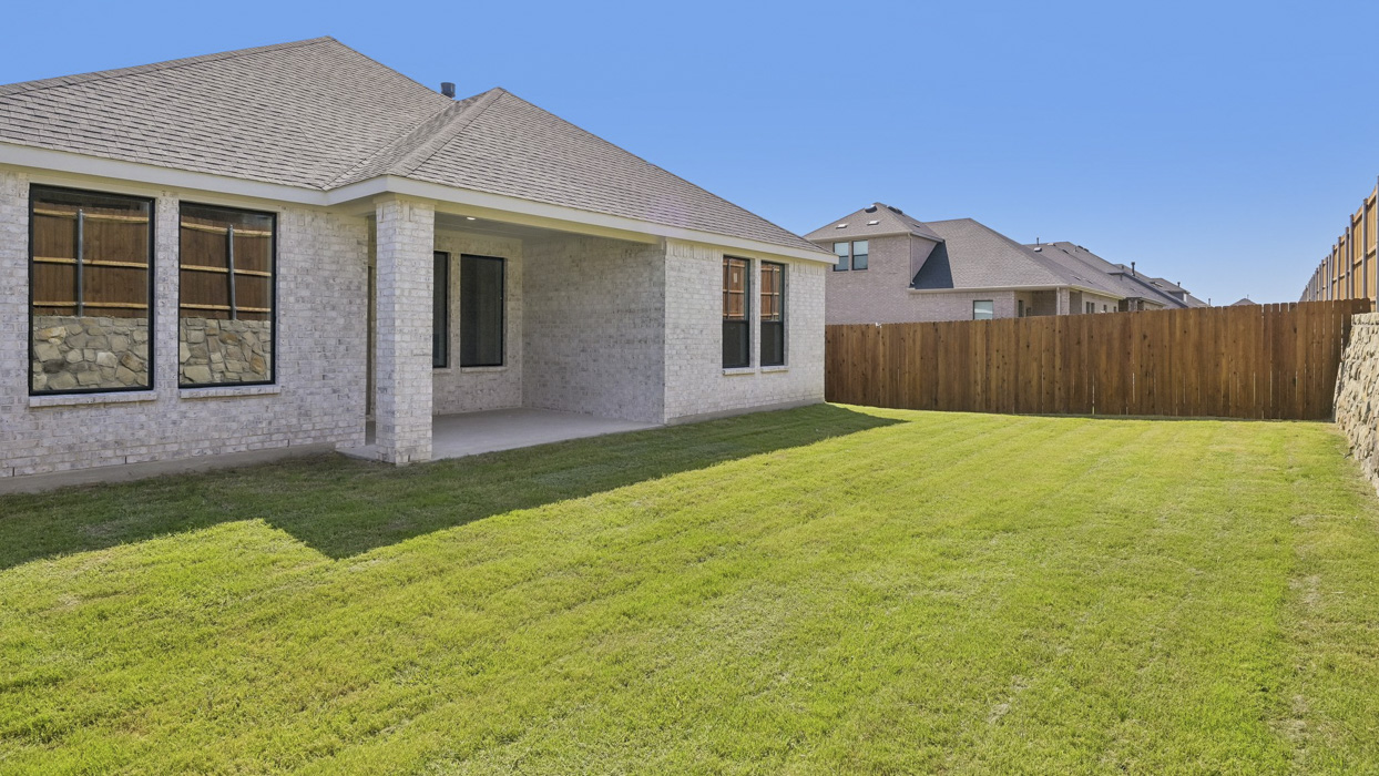 Brookview Floorplan backyard Gallery Image - Morning Ridge in Princeton, TX