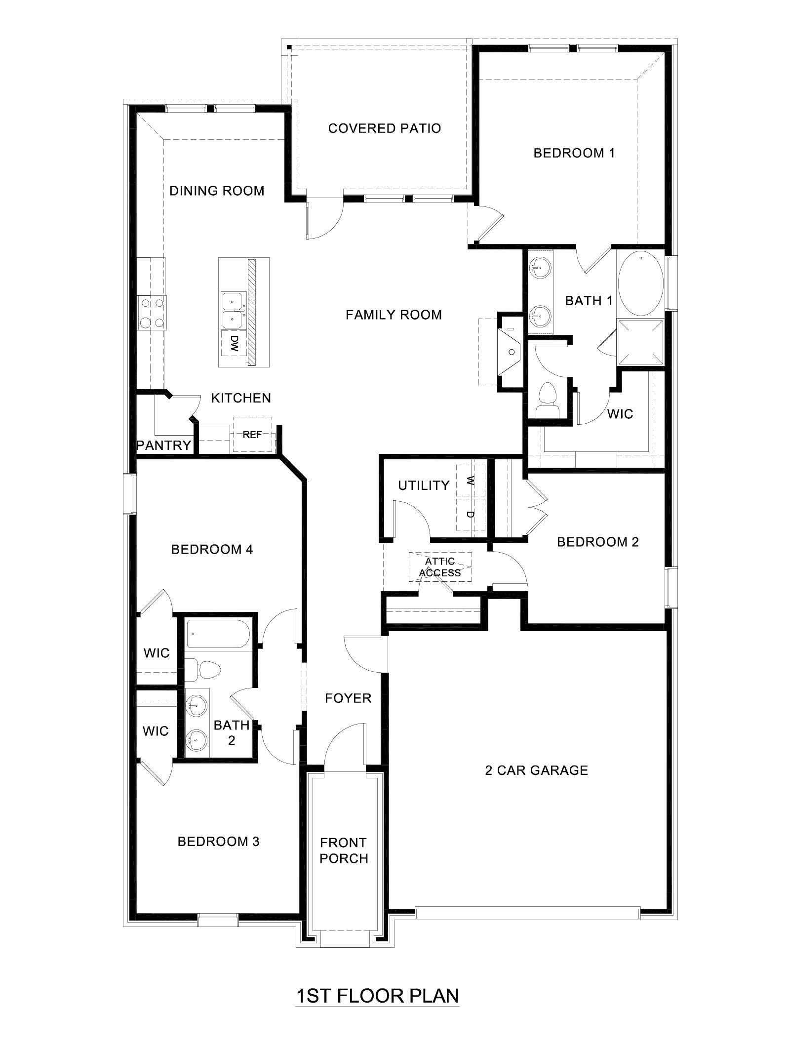 1829 Brookeview Floorplan Rendering