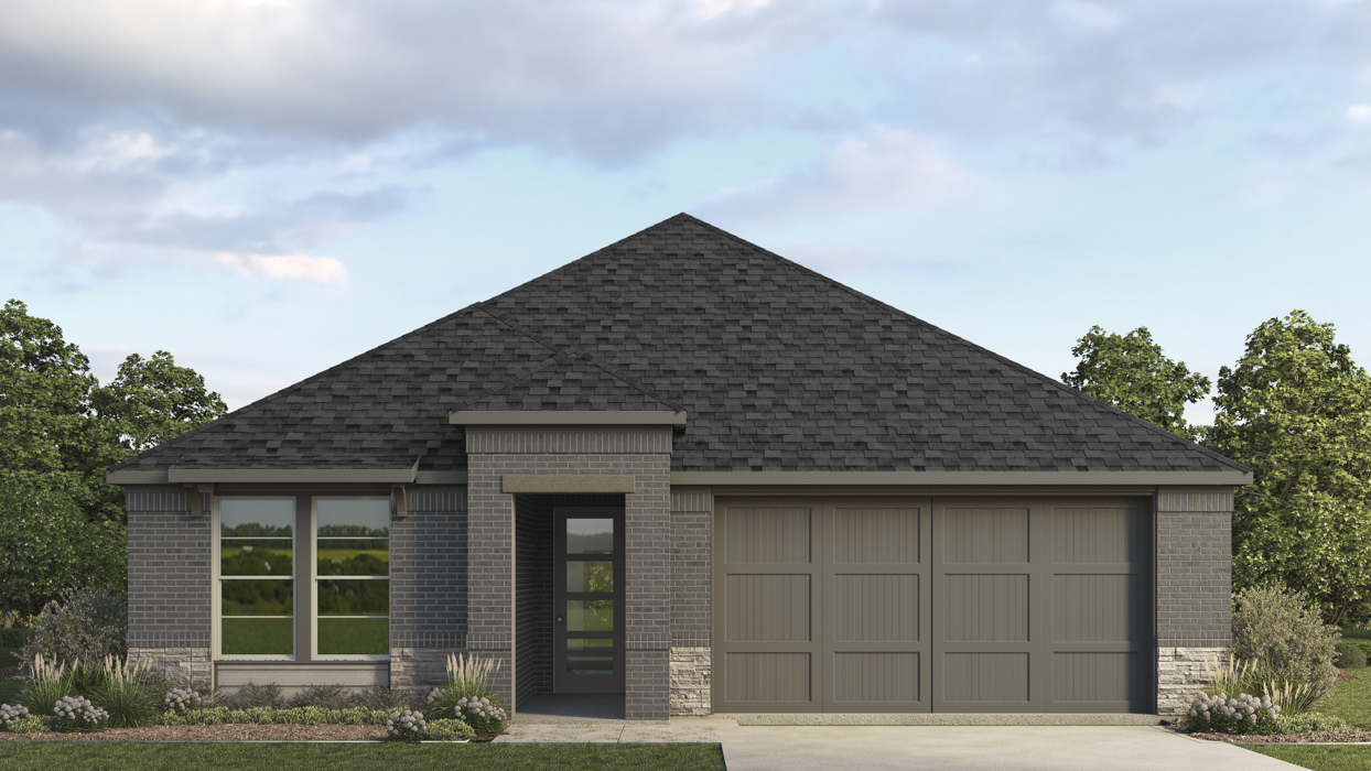 1829 BrookView Floorplan Elevation Y Rendering-Morning Ridge in Princeton, TX