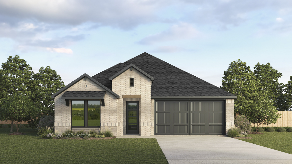 Aspen Floorplan Elevation Y Exterior Rendering - Morning Ridge in Princeton, TX